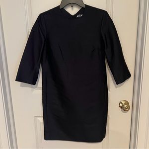 424 Fifth for Lord & Taylor Navy Back Zip Dress